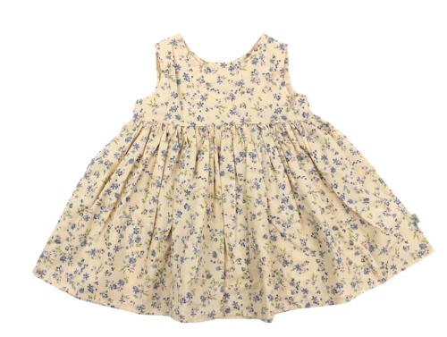 Wheat kjole Pinafore alabaster flowers